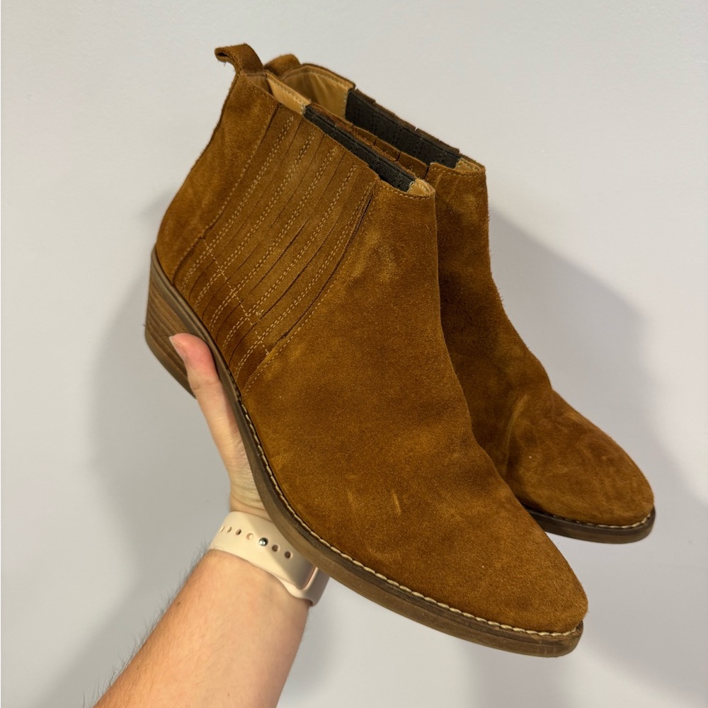 Brown Aldo fall booties